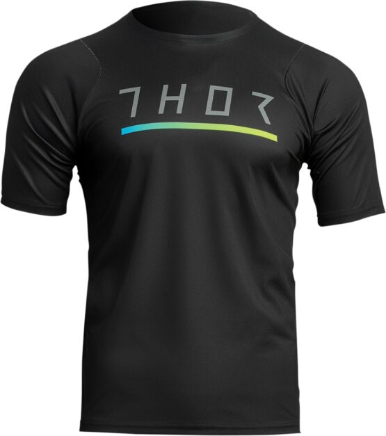 Thor Assist Caliber Short-Sleeve Jersey Grey/Black Men's Large