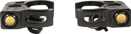 Joker Machine Fork Mount Turn Signals 41mm Amber Black Pair