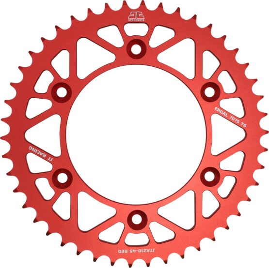 Red Aluminum Rear Sprocket - 46 Tooth 520