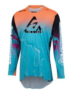 23 Elite Fusion Jersey Astana/Orange/Rhodamine Youth - XL