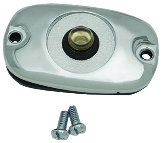 HardDrive Rear Brake Master Cylinder Cover Chrome For Harley Touring 05-07 Softail 06-Up