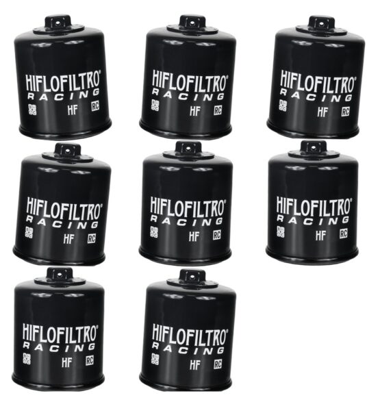 HF138RC Race Oil Filter - Black - 8 Pack