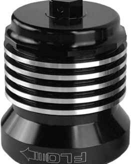PC Racing Flo Spin-On Oil Filter Black/Polished Fins