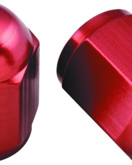 BikeMaster Valve Caps Aluminum (6 Pair) - Red