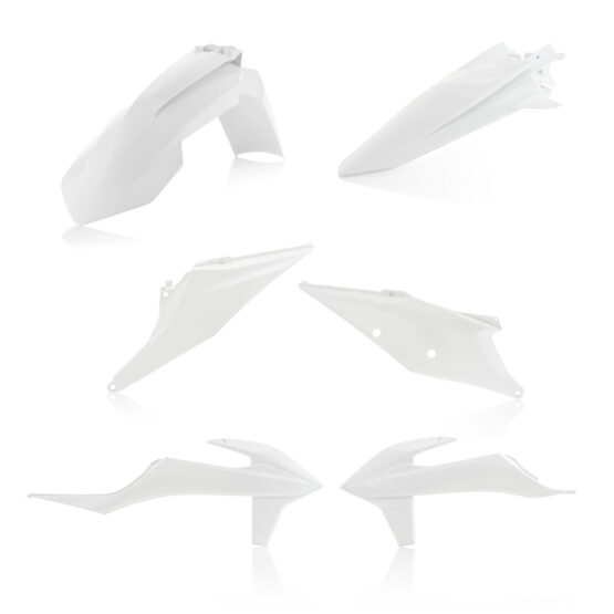 Acerbis Plastic Kit White For 19-22 KTM 125-450 SX/SX-F/XC-F/XC/XC-TPI