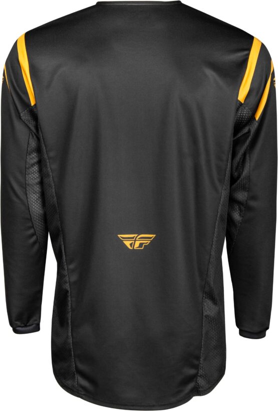 Fly Racing Kinetic Center Jersey Black/Gold Medium - Image 2
