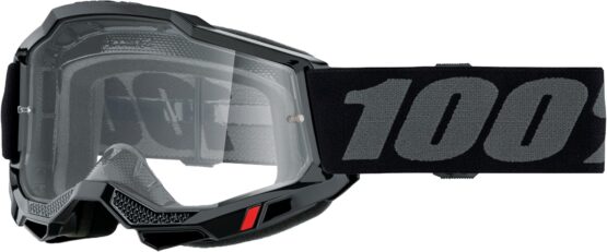 100 Percent Accuri 2 Goggles Black Clear Lens