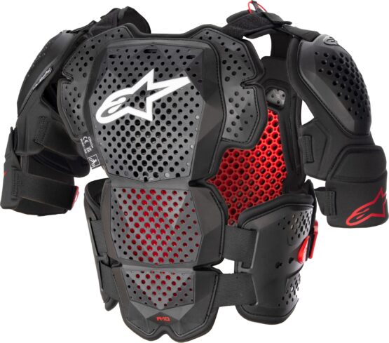 Alpinestars A-10 V2 Chest Protector Anthracite/Black/Red M/L - Image 2