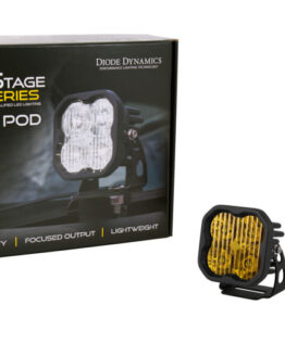 SS3 LED Pod Sport - Yellow SAE Fog Standard (Pair)