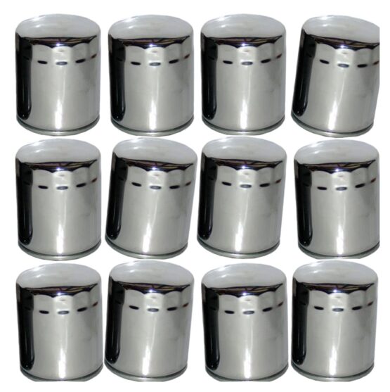 HF170C Oil Filter - Chrome - 12 Pack