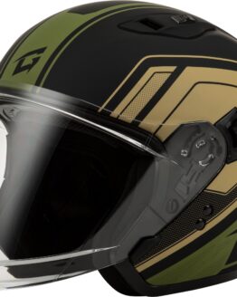 GMAX OF-87 Duke Helmet Matte Black/Green Medium