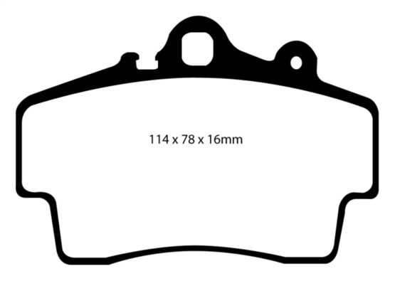 EBC Yellowstuff Front Brake Pads DP41207R Fits 97-99 Porsche Boxster 2.5
