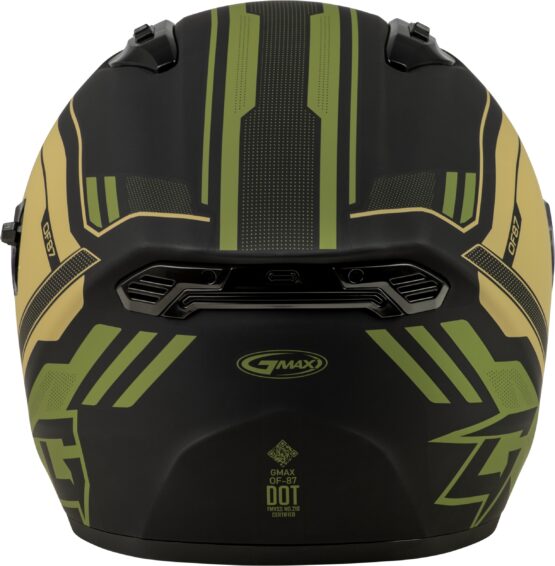 GMAX OF-87 Duke Helmet Matte Black/Green Medium - Image 2