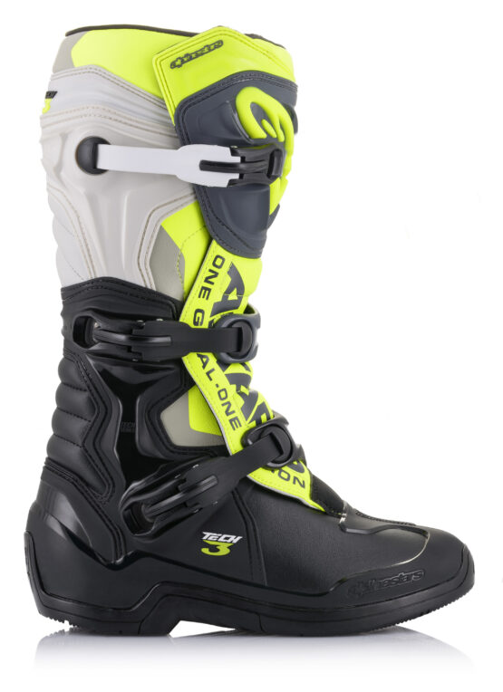 Alpinestars Tech 3 Boots Black/Grey/Yellow Fluo US 14 - Image 2