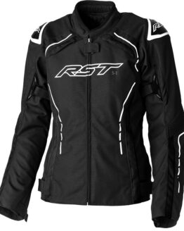 RST Ladies S1 CE Jacket Black/White Textile 2XL