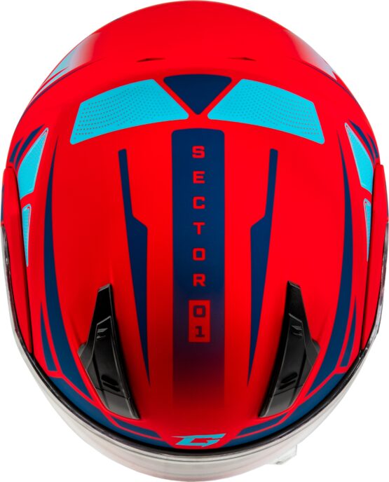 GMAX MD-04 Sector Modular Helmet Matte Red/Blue Small - Image 3