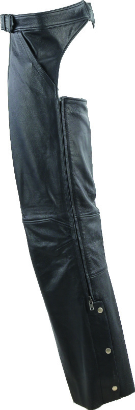 Kuryakyn Plains Leather Chaps Black Large Men's - Image 8