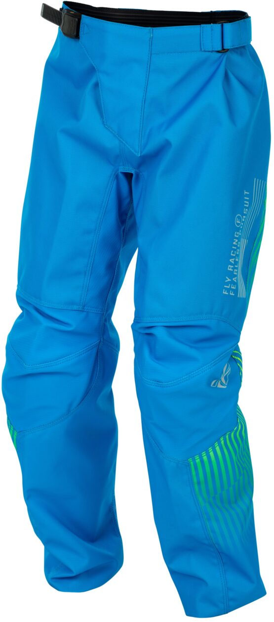 Fly Racing F-16 Youth Pants Blue/Hi-Vis Size 22 - Image 3