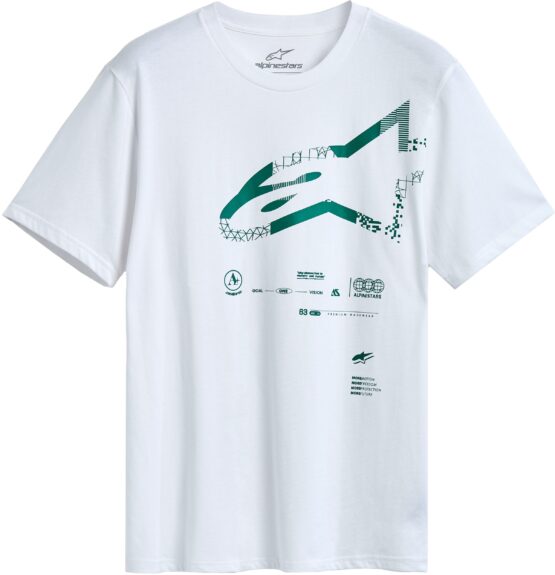 Alpinestars Geografica SS Tee White XL Men's Short Sleeve Shirt