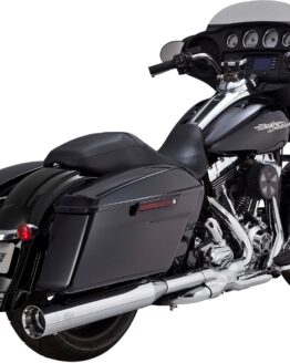 Oversized 450 Titan Dual Slip On Exhaust Chrome
