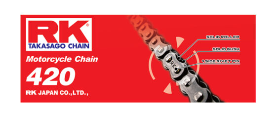 RK Chain RKC 420 Non Sealed Chain 120 Link Natural
