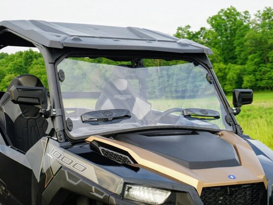 Spike Full Vented Hard-Coated Poly Windshield Clear For Polaris General 1000 - Image 2