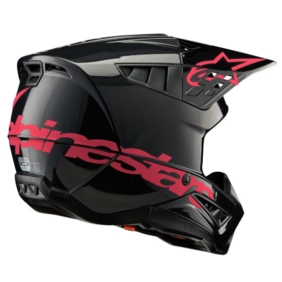Alpinestars S-M5 Corp Helmet Black/Diva Pink Glossy XL - Image 2