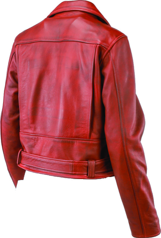 Kuryakyn Arabian Spice Leather Jacket Red Womens Small - Image 6