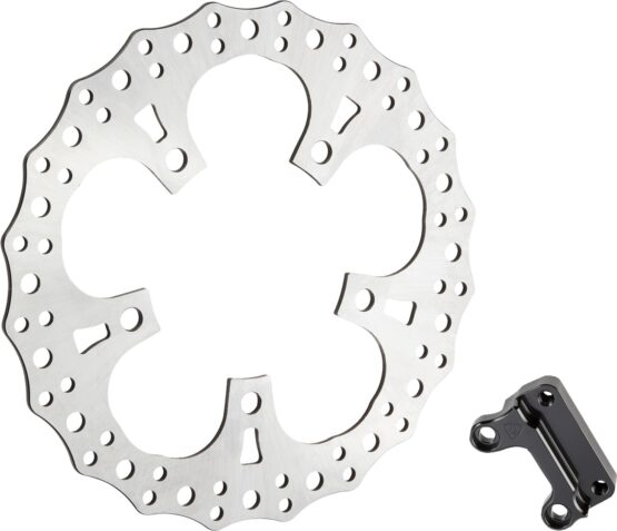Arlen Ness 13" Jagged Rotor Kit Lt Spoke Stainless Steel