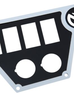 Moose Dashplate Right White 4Switch 12V Large Fits 15-19 RZR 900/1000