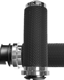 Avon Memory Foam Grips Large Chrome TBW For Harley 2024 FLHX FLTRX