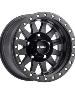 MR304 Double Standard 15x10 -50mm Offset 5x4.5 83mm CB Matte Black Wheel