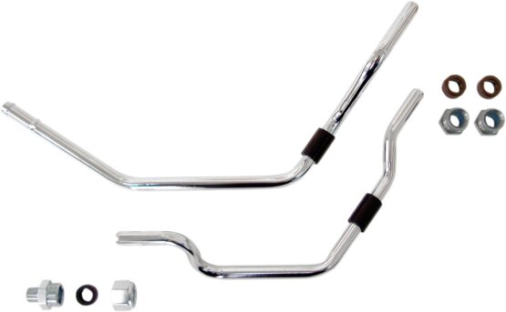 Drag Specialties Chrome Oil Filter Line Kit for Harley Softail