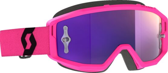 Scott Primal Goggles Pink/Black Purple Chrome Lens Adult Unisex