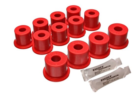 Red Rear Leaf Spring Bushing Set