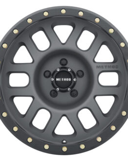 MR309 Grid 17x8.5 0mm Offset 5x5 94mm CB Titanium/Black Street Loc Wheel