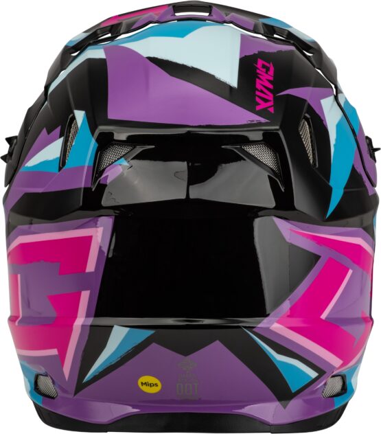 GMAX MX-96 Splinter Helmet Black/Purple/Blue 2X-Large Offroad - Image 4