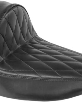 Stubs Cafe Diamond Vinyl Solo Seat - Black