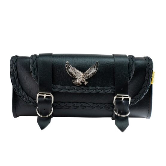 Willie & Max Black Magic Tool Bag 12in x 5in x 2.5in Black Synthetic Leather - Image 2