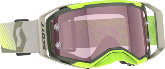 Scott Prospect 2.0 AMP Goggle Kaki Green/Neon Yellow Rose Lens
