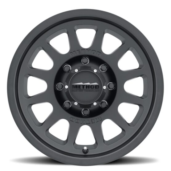 MR703 17x8.5 0mm Offset 8x170 130.81mm CB Matte Black Wheel - Image 2