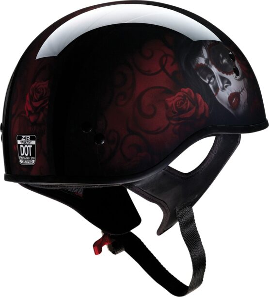 Z1R Vagrant Red Catrina Helmet XS Unisex - Image 4