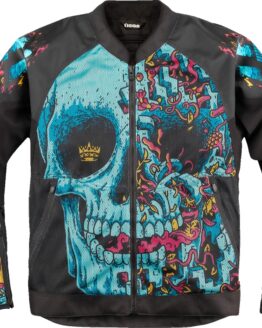 ICON Overlord3 Mesh Munchies Jacket 2XL Black/Blue Men's