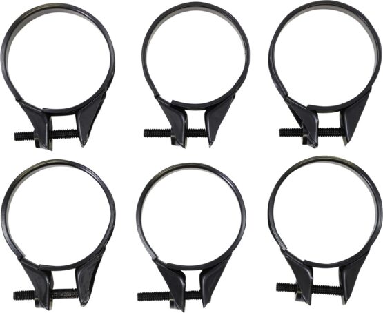 35-38mm Narrow Band Clamps for Carb & Intake Boots - 6 Pack