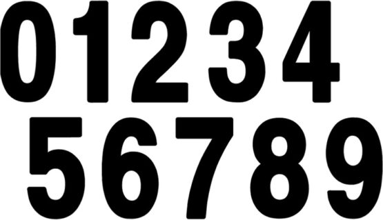 Factory Effex 4" Pro Numbers Black #2 Decals Pack of 3 - Image 2