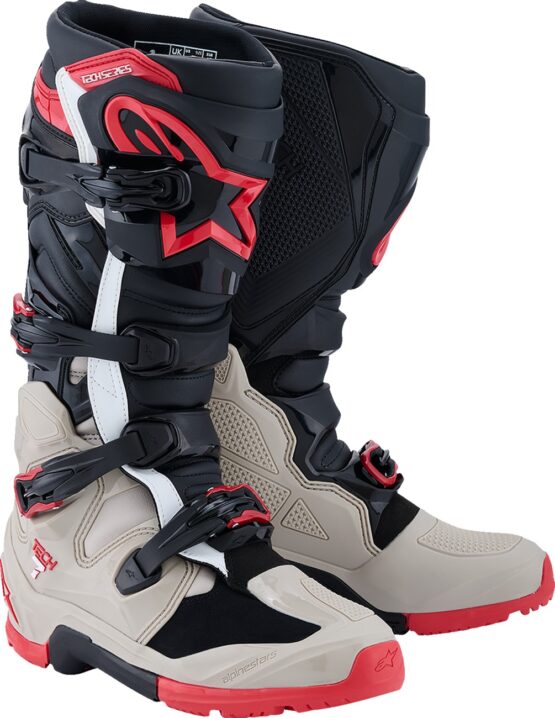 Alpinestars Tech 7 Enduro Boots Black/Light Gray/Bright Red US 12