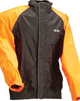 Z1R Waterproof Rain Jacket Black Orange Men's 4XL