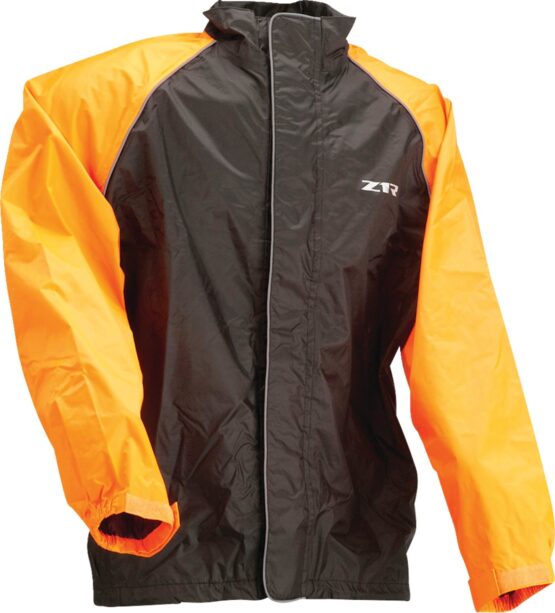 Z1R Waterproof Rain Jacket Black/Orange Men's 2XL