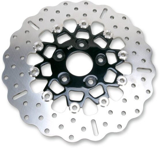 Black Chrome Contour Floating Brake Rotor - Image 2