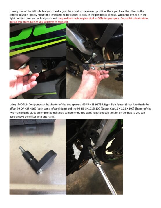 Shogun No Cut Frame Sliders Black Fits 2024 Kawasaki Ninja 500 - Image 6